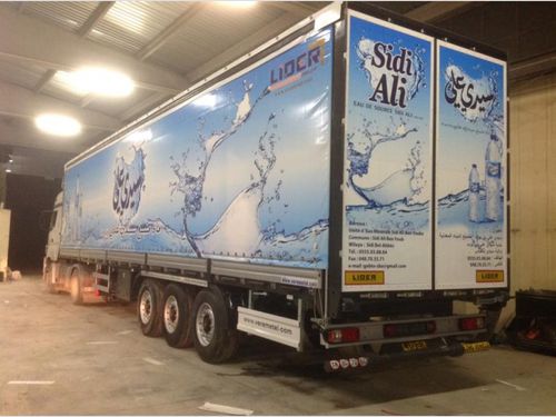Sattelauflieger mit Schiebeplane - lider trailer - 3-Achsen / Seitenlader