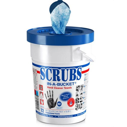 Feuchtes Reinigungstuch / zur Händereinigung - SCRUBS&reg; 72 - ITW Industrial Solutions - Teile / Werkzeug / für Industrieanwendungen