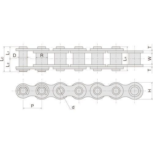 Kette mit Hohlachse - SL HP - Sugiyama Chain Co., Ltd. - für Antrieb / Stahl / ANSI