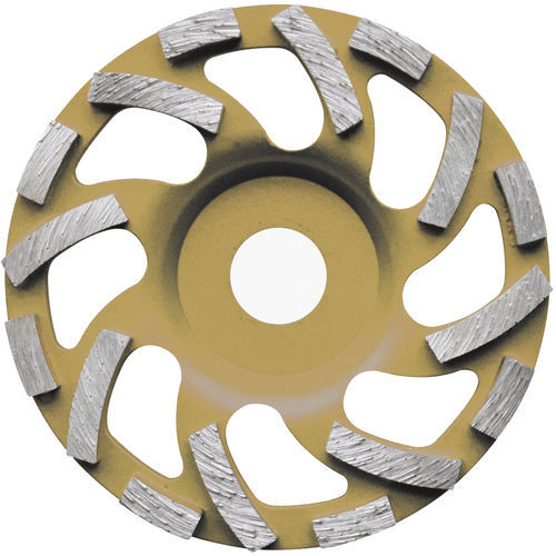 Polier-Schleifteller - 642B series - DIAKOM - zylinderförmig / Diamant / für Winkelschleifer