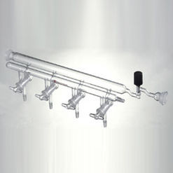 Mehrweg-Verteilerblock - M360004   - Synthware glass - Glas / für Gas / Vakuum