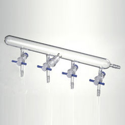 Mehrweg-Verteilerblock - M541044   - Synthware glass - Glas / für Gas
