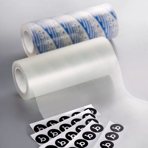 Kaschierfolie - PP## - Symbio, Inc - selbstklebend / Polypropylen / zur Endbearbeitung