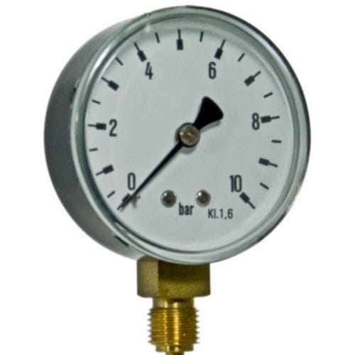 Manometer mit Zifferblatt-Anzeige - PMR02 series - PKP PROZESSMESSTECHNIK GMBH - Gewinde / Edelstahl / Messing