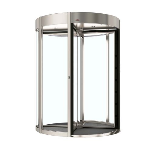 Schwenkbares Tor - Glass Roll 4 - Saima Sicurezza SpA - Edelstahl / Aluminium / Glas