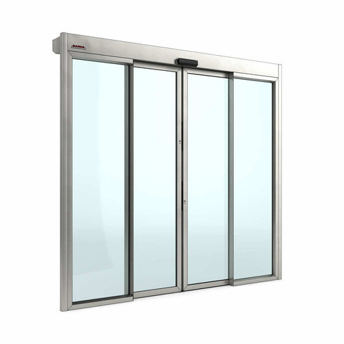 Schiebetür - Securlight 327 - Saima Sicurezza SpA - Fußgänger / Stahl / Glas