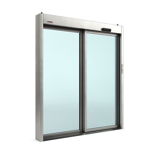 Schiebetür - Securslide - Saima Sicurezza SpA - Glas / für den Innenbereich / automatisch