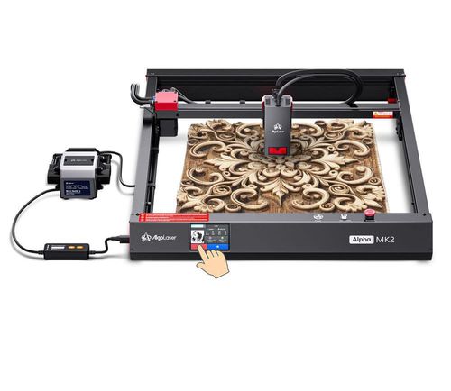 Dioden-Graviermaschine - Alpha MK2 20W - Algolaser - Holz / Metall / Glas