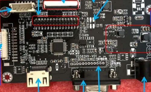 LCD-Kontrollkarte - HGYD582HV-V01 - Shenzhen Hongguang Display Co., Ltd - HDMI / VGA / LVDS