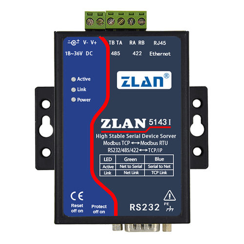 Serie-Geräteserver - ZLAN5143I - Shanghai ZLAN Information Technology Co.,Ltd - Modbus / Industrie