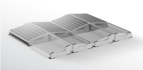Solar-Montagesystem für Flachdach - Sun Ballst - Beton