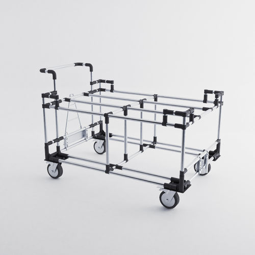 Transportwagen - LOG-0103 - OPEX FACTORY - Stahl / 2 Ebenen / Paletten