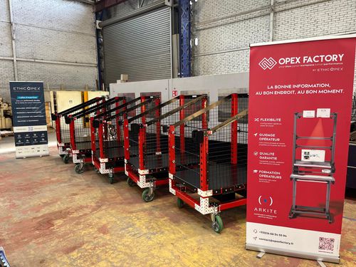 Wagen für Kommissionierstation - OPEX FACTORY - Metall