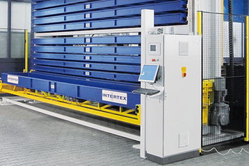 Lagerturm für Blech - TowerMat TM EE series - Intertex Maschinenbau Ingeborg Deiss GmbH & Co. - für Langgut / flexibel