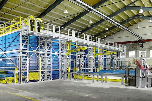 Modularer Lagerturm - TowerMat UE series - Intertex Maschinenbau Ingeborg Deiss GmbH & Co. - für Langgut / für Kassette