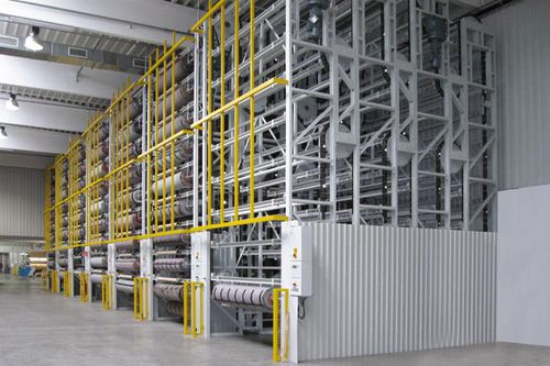 Vertikales Umlaufregal - InterMat IM-VO4.1 - Intertex Maschinenbau Ingeborg Deiss GmbH & Co. - für Walzen