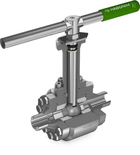 Ventil mit schwimmend gelagerter Kugel - Z47T - HABONIM - Hebel / 3-teilig