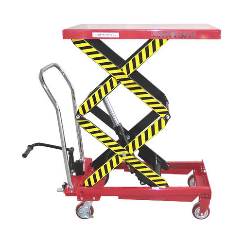 Doppelscheren-Hubtisch - SPT50S - SANTSAI MACHIENRY - pedalbetrieben / mobil / für Kommissionier