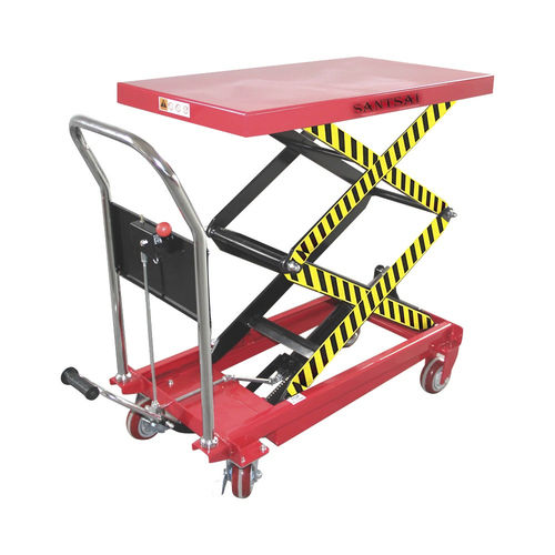 Doppelscheren-Hubtisch - SPT35S - SANTSAI MACHIENRY - pedalbetrieben / mobil / für Kommissionier