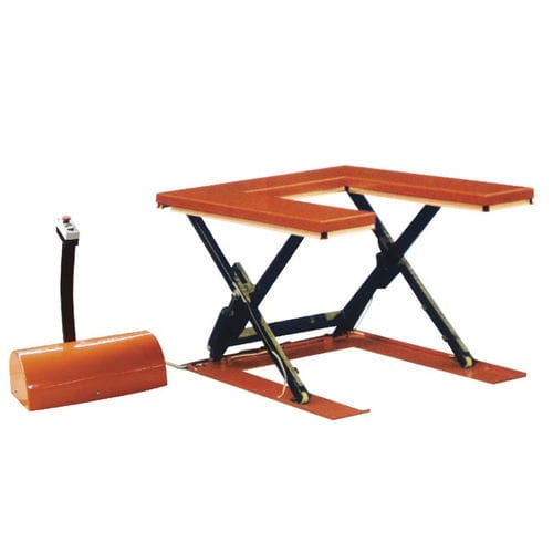 U-förmig-Hubtisch - ETU 1 series - SANTSAI MACHIENRY - Scheren / elektrisch / festinstalliert