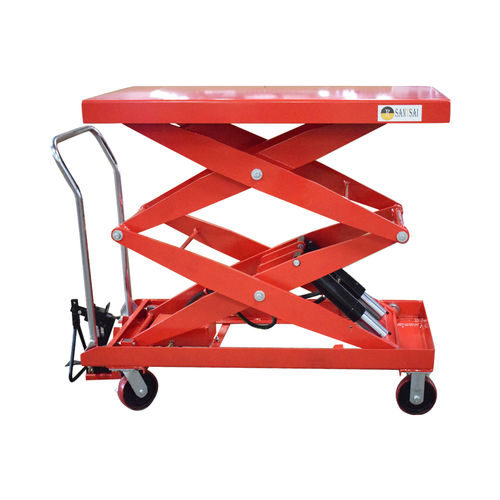 Doppelscheren-Hubtisch - SS_TF100SD - SANTSAI MACHIENRY - pedalbetrieben / mobil / für Kommissionier