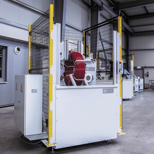 Horizontaler Stretchwickler - CL 200 - Wrapsolut - Fährenkämper GmbH & Co. KG - mit Drehring / automatisch / für Reifen