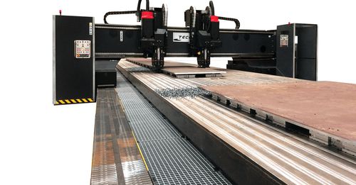 3-Achs-Bearbeitungsmaschine - TRF series - TECOI | Advanced Plate Processing Systems - vertikal / Fräs / Bohr