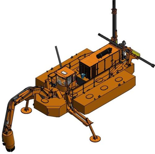 Hydraulisches Baggerschiff - LOCS - elektrisch / Diesel