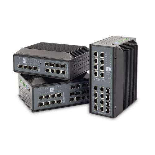 Ethernet-Switch / managed - EDSwitch 10G - b-plus mobile control GmbH - 12 Ports / 20 Ports / Gigabit-Ethernet