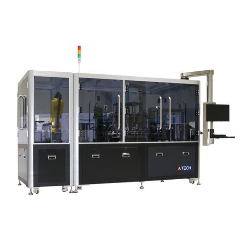 Visuelle Inspektionsmaschine -  AB018  - Atech-INC - Industrie / für die Kosmetikindustrie / automatisch