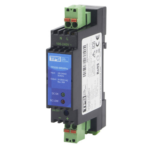 Stromversorgung für DIN-Schiene - TPS030-DR12Pro - TPS Elektronik GmbH - AC/DC / Doppelausgang / einphasig