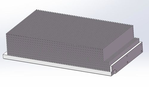 Aluminium-Kühlkörper - Aluminium Profile (HFX) - TPS Elektronik GmbH - anodisiertes Aluminium / Leistung / CNC-gefräst und -gedreht