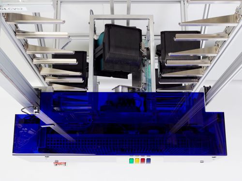 Automatisches Lagersystem / für Kassette - FlatStocker - Fabmatics GmbH - für Reinraum