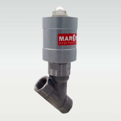 Kolbenventil - SRX - MAROS Engineering - pneumatisch gesteuert / Stop / Gewinde