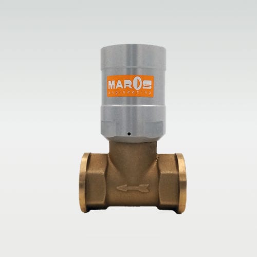 Kolbenventil - FLUXA - MAROS Engineering - pneumatisch / pneumatisch gesteuert / Stop