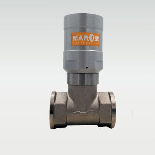 Kolbenventil - FLUXA DC - MAROS Engineering - pneumatisch gesteuert / Stop / Gewinde