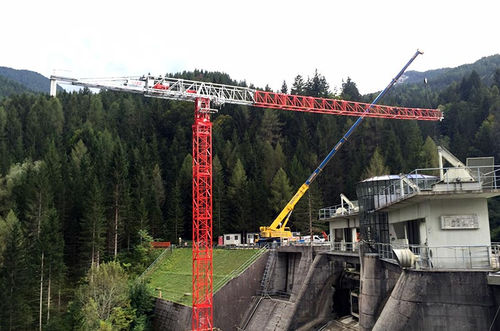 LKW-montierter Kran - TLS 75 14T - Gruas Saez - Turm / für Baustelle / für Hubanwendungen