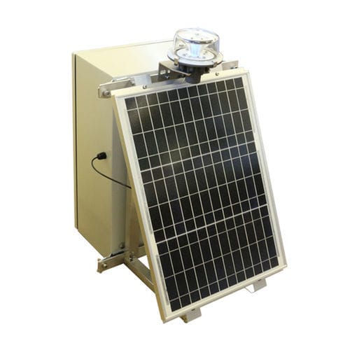 LED-Hindernisfeuer - L810-LXS-SOL - Luxsolar - geringe Intensität / Solarenergie / mit FAA-Zertifizierung