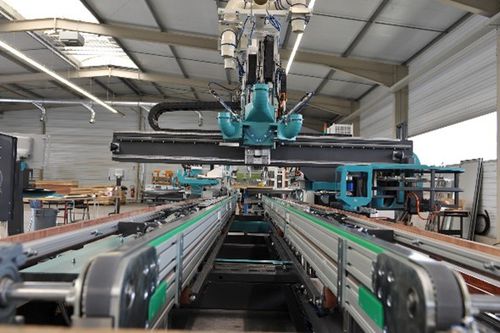 CNC-Bearbeitungszentrum / 3-Achs - Dubus Industrie - horizontal / für Holz / Fräs