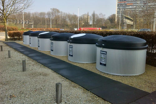 Aluminium-Müllbehälter - ZBin series - TRAFLUX - für Haushaltsprodukte
