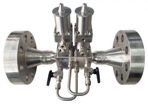 Membranventil - TWIN - Gascat - elektrisch betrieben / für Erdgas / Flansch