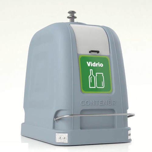 HDPE-Müllbehälter - 2SS - CONTENUR SL - für vertikale Beladung / für Kunststoffe / für Papier