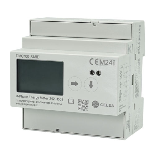 Drehstromzähler - DMC100-S MID  - Celsa Messgeräte GmbH - für DIN-Schiene / RS-485 / Modbus