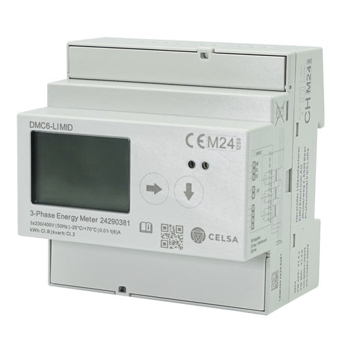 Drehstromzähler - DMC6-LI MID - Celsa Messgeräte GmbH - für DIN-Schiene / mit LCD-Display / MID-zertifiziert
