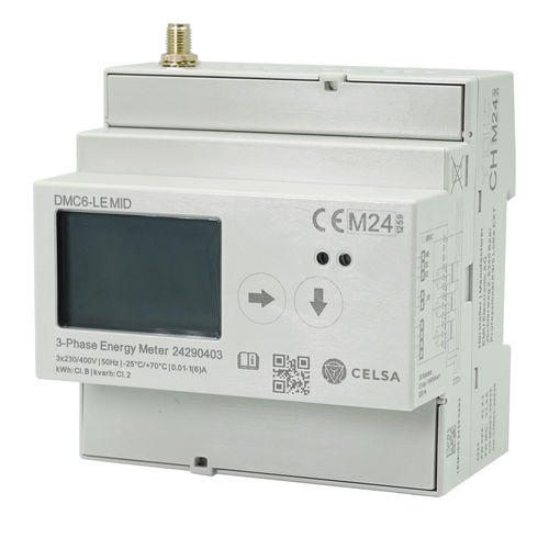 Drehstromzähler - DMC6-LE MID - Celsa Messgeräte GmbH - für DIN-Schiene / mit LCD-Display / MID-zertifiziert