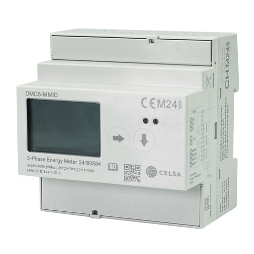 Drehstromzähler - DMC6-M MID - Celsa Messgeräte GmbH - für DIN-Schiene / mit LCD-Display / MID-zertifiziert