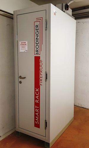 Serverschrank / EI 90 - SMART RACK - Brodinger IT-Sicherheitstechnik e.U. - für Rechenzentrum / bodenstehend