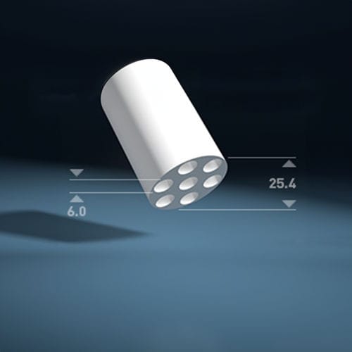 Membran zur Filtrierung - Type 7/6 - 1200 - atech innovations GmbH - Keramik / chemikalienbeständig