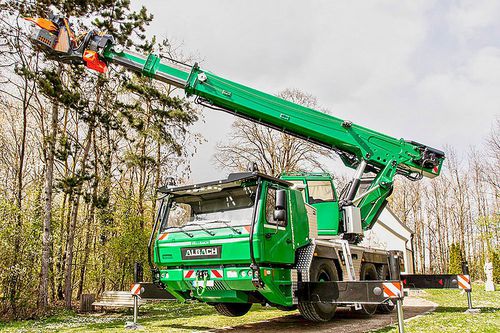 Mobiler Kran - FÄLLBACH - Albach Maschinen AG - dieselbetrieben / 3-Achsen / hydraulisch