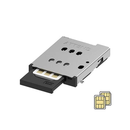 Steckverbinder für Dual-SIM-Karte - 115U-B100 - ATTEND Technology Inc. - Daten / Socket / nano SIM